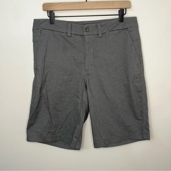 Lululemon The Works Short Quick Oxford Men's 32 Shorts Gray Golf Casual Spring - Picture 2 of 7